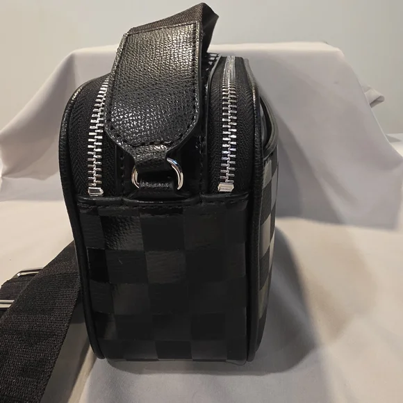 KARL LAGERFELD Maybelle logo Black Checkered Character print Crossbody Bag. NWT - Picture 8 of 10